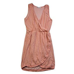 Carve Designs Women S Orange Tank Dress Blouson Pockets Wrap Stretch Sundress
